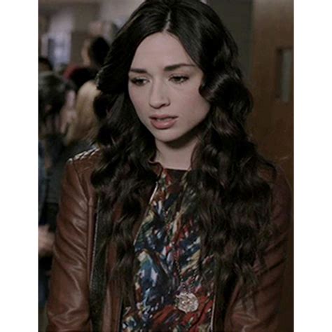 Crystal Teen Wolf Season 1 Allison Argent Brown Leather Jacket