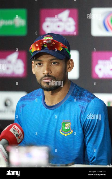 Bangladesh Test Cricket Team captain Nazmul Hossain Shanto speaks at ...