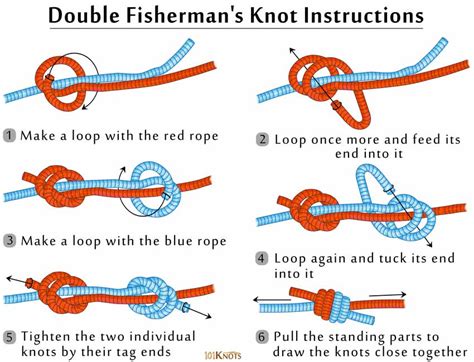 How to Tie a Double Fisherman’s Knot | Fishermans knot, Survival knots ...