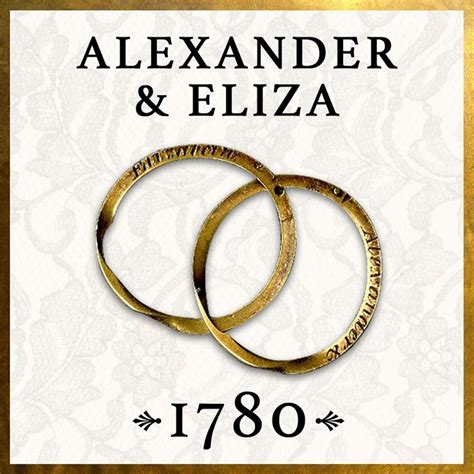 actual wedding rings of Alexander and Eliza Hamilton | Hamilton ...