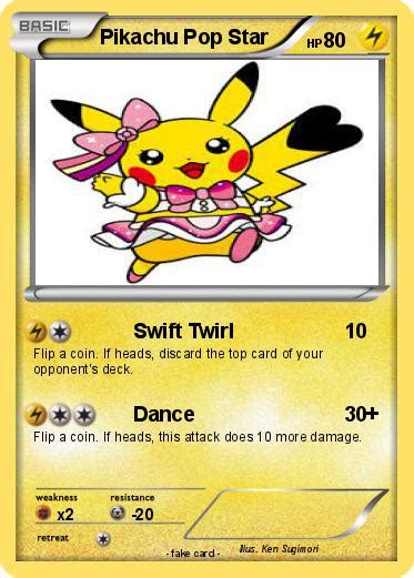 Pokémon Pikachu Pop Star 4 4 - Swift Twirl - My Pokemon Card