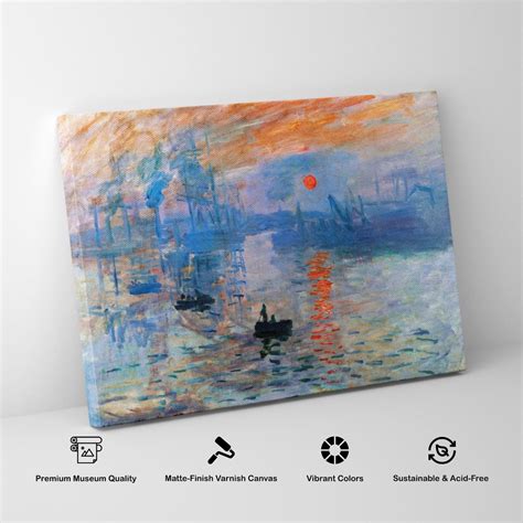 Sunrise Painting & Wall Art Print by Claude Monet - Dessine Art