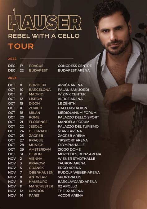 HAUSER - REBEL WITH A CELLO TOUR | HAUSER OFFICIAL