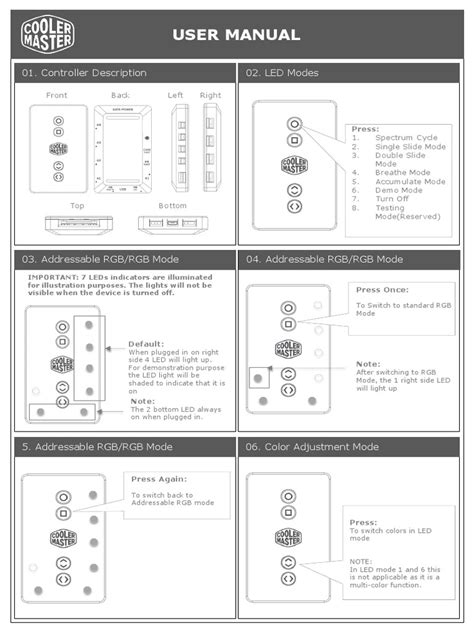 ARGB Controller User Manual | PDF | Rgb Color Model | Light Emitting Diode