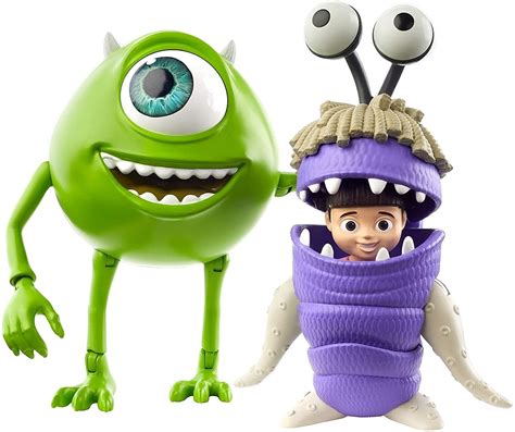 Buy Disney Pixar GLX81 Pixar Monsters, Mike Wazowski & Boo Figures ...