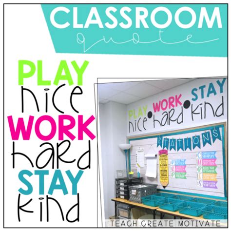 Classroom Quote | Bulletin Board - Teach Create Motivate