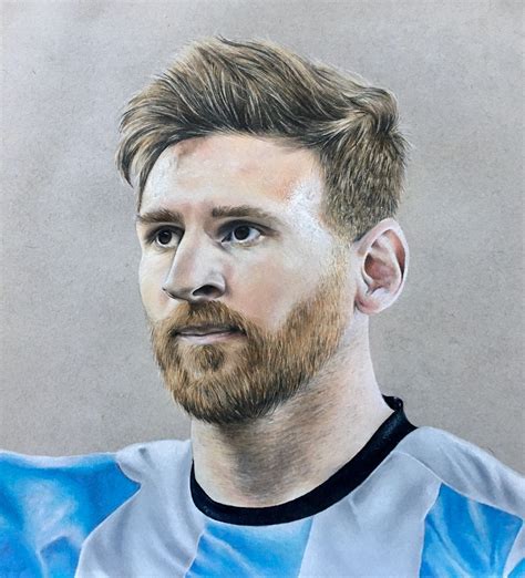 Messi Drawing Argentina