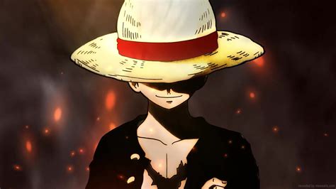 Luffy Straw Hat Smiling One Piece Live Wallpaper - MoeWalls