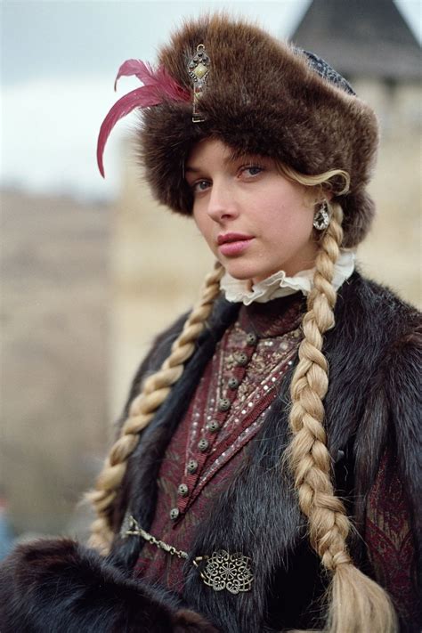 Polish actress Magdalena (Magdalen) Mielcarz in the Polish nobility ...