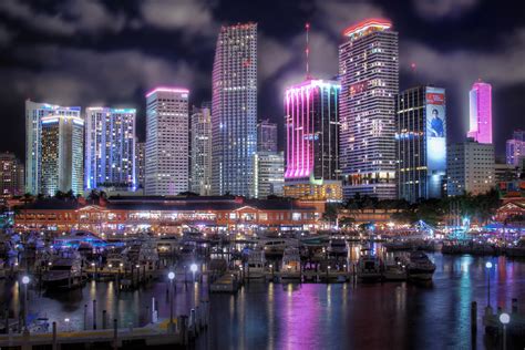 Miami Skyline Wallpaper - WallpaperSafari