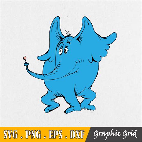 Horton Elephant Dr Seuss The Cat In The Hat Svg, Dxf, Eps, P | Inspire ...