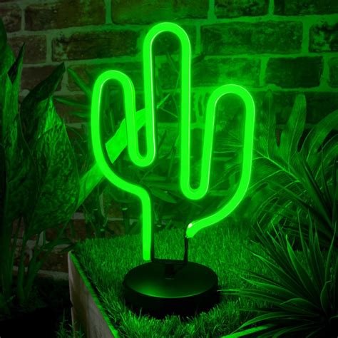 LED Neon Cactus Light