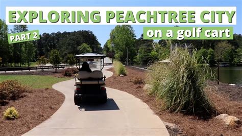 Exploring Peachtree City by Golf Cart | Nature Trails and Lakes - YouTube