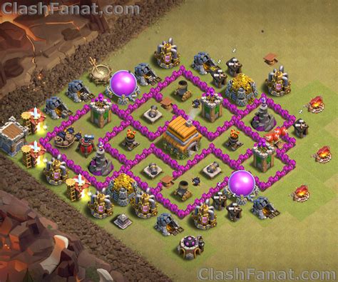 Town hall 6 base - Best th6 layout Clash of Clans 2019