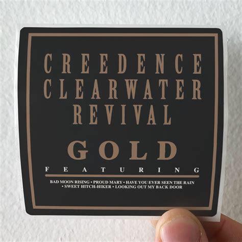 Creedence Clearwater Revival Gold Album Cover Sticker