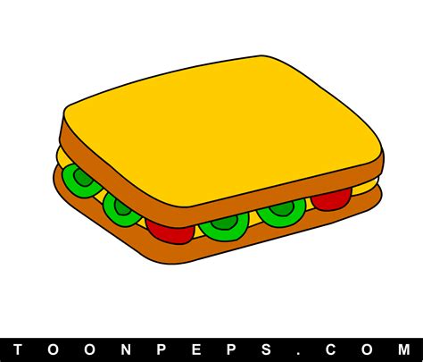 How to draw a Sandwich for | Clipart Panda - Free Clipart Images