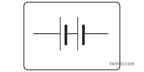 symbole de batterie circuit cellule électricité science ks3 noir et blanc