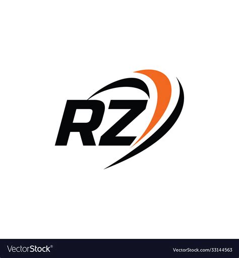 Rz monogram logo Royalty Free Vector Image - VectorStock