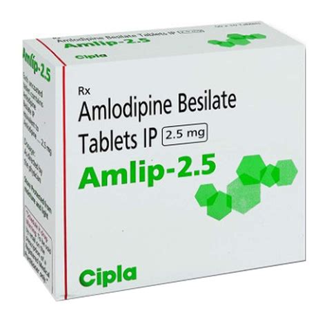 Amlip amlodipine 2.5 mg tablets at ₹ 80/stripe | Norvasc Tablets in ...