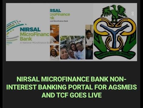 Nirsal Microfinance Bank Non-interest Banking Portal For Agsmeis And ...