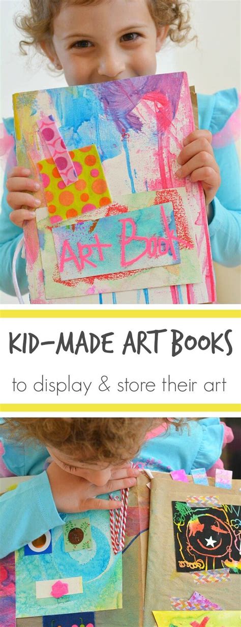 DIY Art Books for Kids - To Display or Gift Children's Artworks! | Kids ...