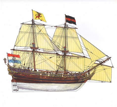 Brigantino olandese - 1660 | Navi a vela, Vascello, Nave