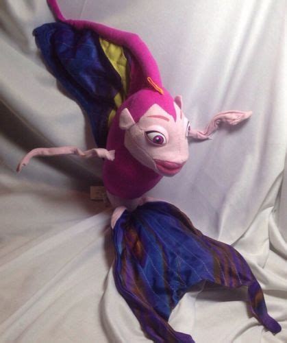 Shark Tale 21" ANGIE Plush Fish Pink Purple 2004 Dreamworks Colorful ...