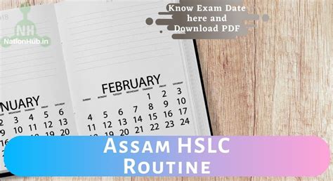 Assam HSLC Routine 2025 PDF Out at sebaonline.org