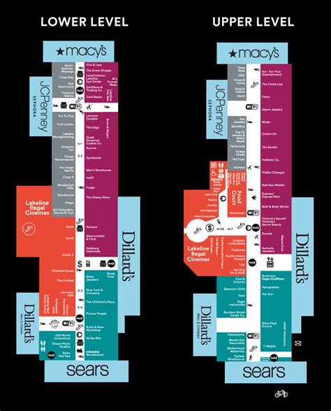 Mall Map of Lakeline® Mall, a Simon Mall - Cedar Park, TX