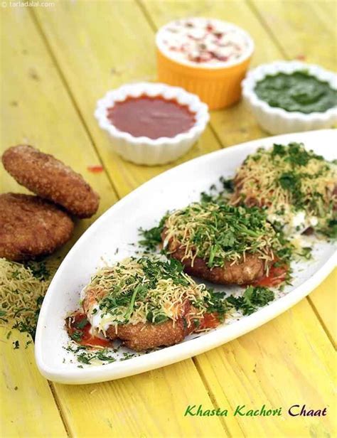 khasta kachori recipe | moong dal khasta kachori chaat | Recipe | Chaat ...