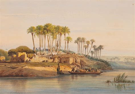 E. Barbot | Nile River Scene (1852) | MutualArt