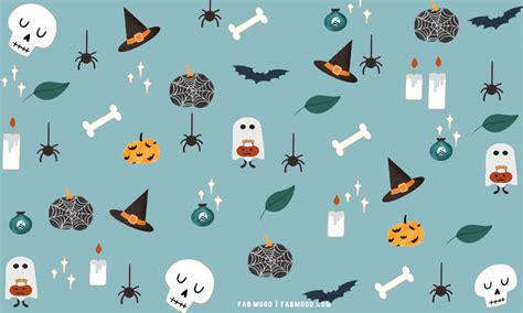 12 Cute Halloween Wallpaper Ideas : Spooky Blue Background 1 - Fab Mood ...