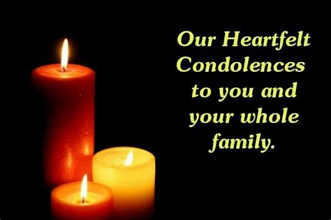 our heartfelt condolences | Heartfelt condolences, Condolences quotes ...