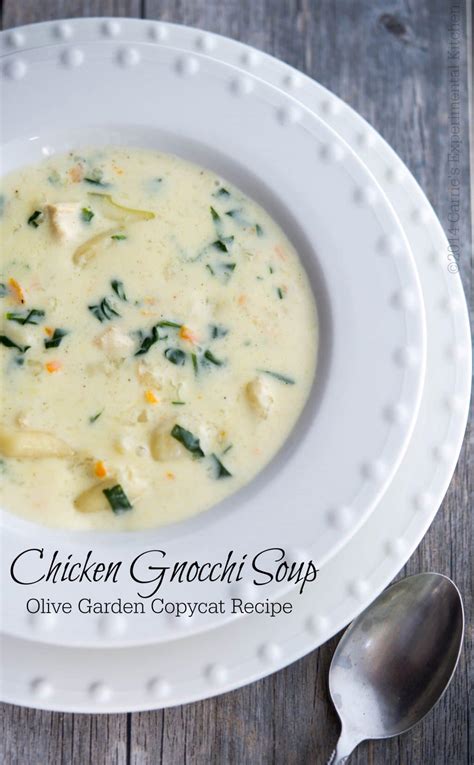 Olive Garden's Copycat Chicken Gnocchi Soup Recipe