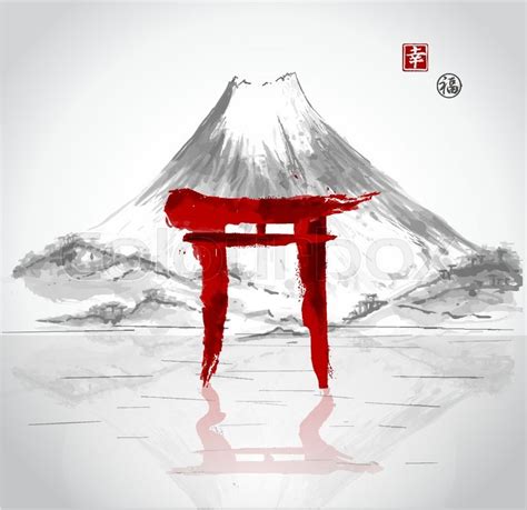 Torii Gate Drawing at PaintingValley.com | Explore collection of Torii ...