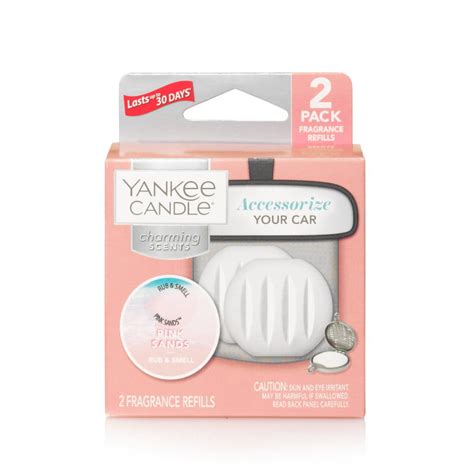 Yankee Candle Charming Scents Pink Sands Scent Car Air Freshener Refill ...