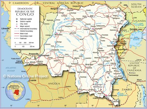 Political Map Of Congo - Nat Laurie