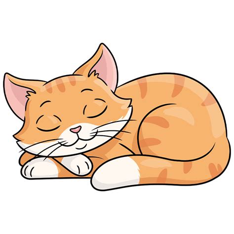 How to Draw a Simple Sleeping Cat - Really Easy Drawing Tutorial