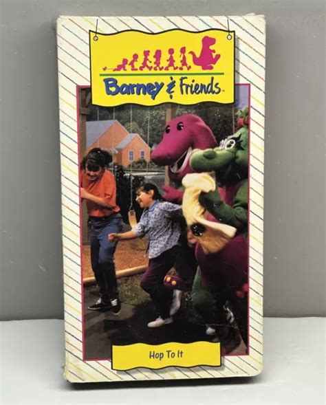 BARNEY FRIENDS HOP To It VHS 1992 Video Tape Time Life Songs PBS Kids ...