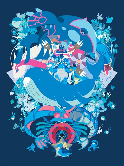 Water Type Pokemon by Jody Perkins/Dizzie Skizze on Storenvy | Pokemon ...