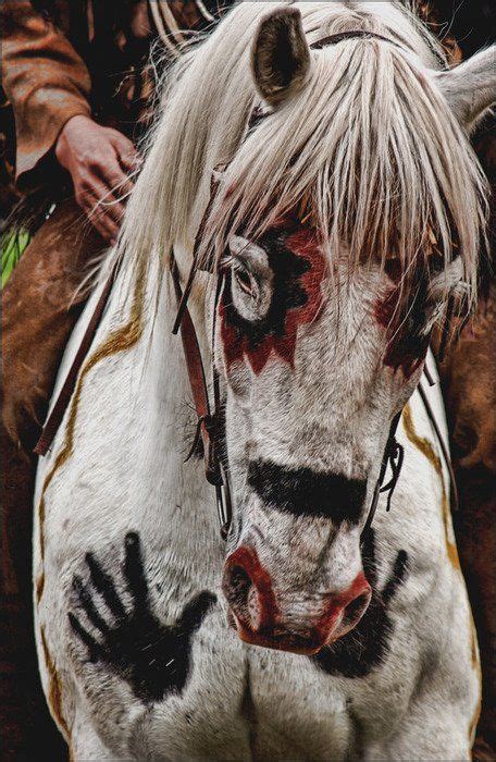 Indian symbols used on the war horse