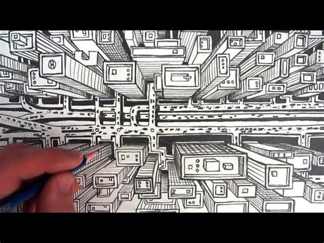 birds eye view drawing of buildings - howtodrawanimeeyesvideo