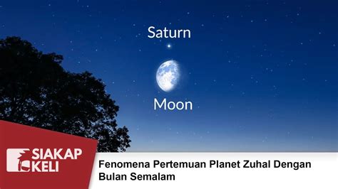 Fenomena Pertemuan Planet Zuhal Dengan Bulan Semalam - YouTube