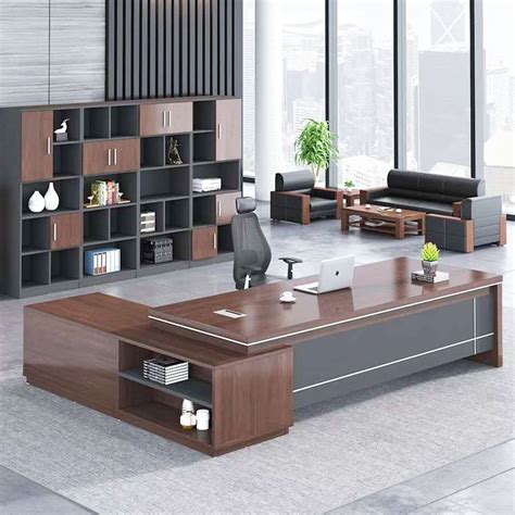 Luxury Foshan Custom CEO Table Office Wooden Table Executive Desk ...