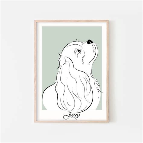 Custom Dog Portrait, Pet Sketch From Photo, Digital Illustration Art ...