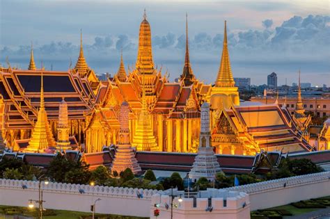 Wat Phra Kaew, Temple of the Emerald Buddha, Bangkok, Thailand Stock ...