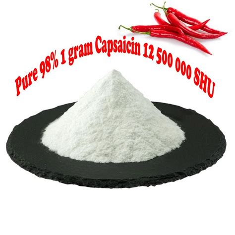 Pure 98% 1 gram Capsaicin 12 500 000 SHU | Pure products, Capsaicin ...