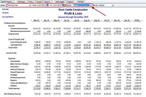 How to create a monthly Profit & Loss report in QuickBooks - Long for ...