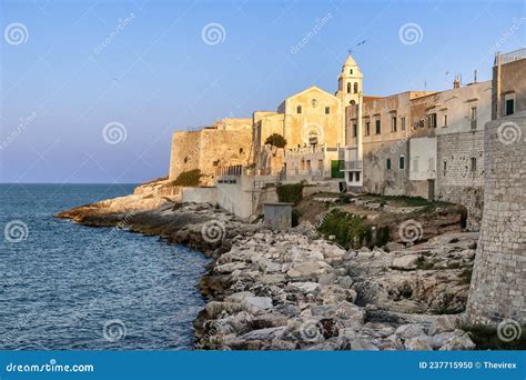 Old Town Centre of Vieste, Puglia, Italy Stock Photo - Image of marina ...