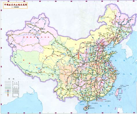 China Motorways Map